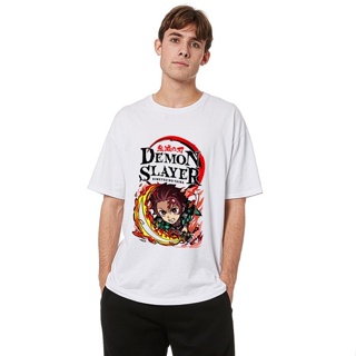 ♘Unisex tshirt The Blade of Ghost Slayer Simple Round Neck 100% Cotton Anime Character Printed TShir_08