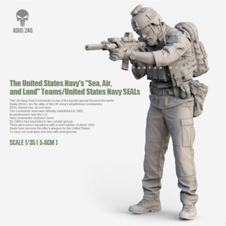 โมเดลทหารเรซิ่น US SEALS 1/35 (40-50 มม.) XDUS-248 สีขาว