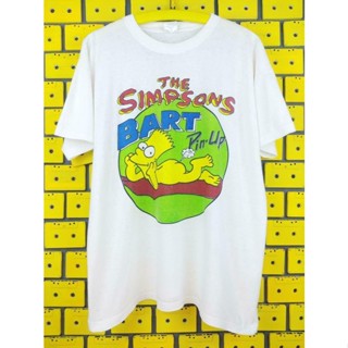 ใหม่ เสื้อยืดคอกลม พิมพ์ลายการ์ตูน The Simpsons Bart Pin-Up สไตล์วินเทจ 90s NA00619 สําหรับผู้ชาย VBN11992_09