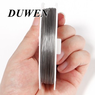 DUWEN ตะขอลวดเงิน แฮนด์เมด 0.3 0.4 0.5 มม. diy อุปกรณ์เสริม สําหรับทําดอกไม้