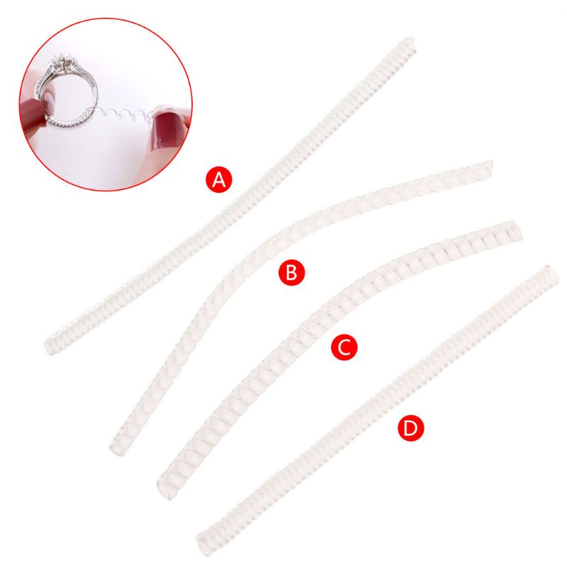 LU Creative Clear Ring Adjuster แหวนหลวมปรับขนาดสําหรับผู้ชายผู้หญิง Ri