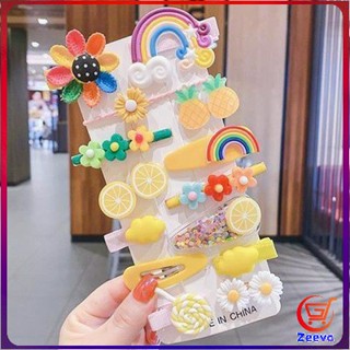 Zeeva กิ๊ฟน่ารัก กิ๊ฟสไตล์เกาหลี กิ๊ฟเซ็ท14 ชิ้น  กิ๊บสีลูกกวาด Childrens hairpin