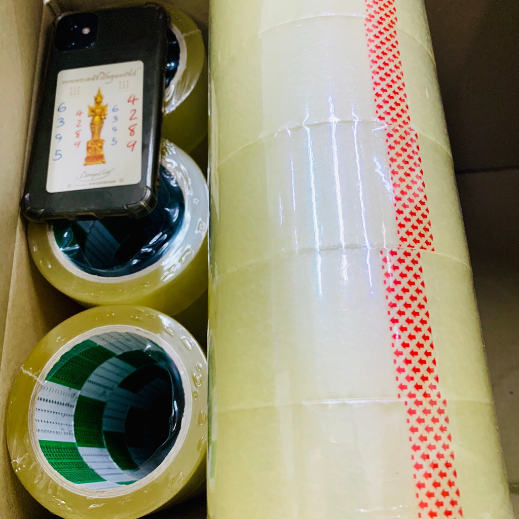 🔥พร้อมส่งทุกวัน🔥 เทปขุ่น/ใส 2”นิ้ว [1 กล่อง Fighter ถูกสุดในไทย] 72 ม้วน 43 Mic ไมครอน 100 หลา 1 ลัง - รูปที่ 3