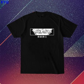 XYQ New Boku no Hero Academia: Bakugo Close-up Shot Anime Shirt Men Women Black White Tees S-4XL Sizes Round Neck U_04