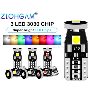 Ziohgam หลอดไฟ T10 194 168 W5W สําหรับติดป้ายทะเบียนรถยนต์