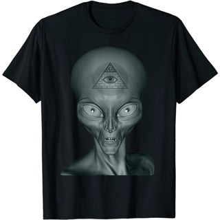 เสื้อผ้าผชเสื้อยืด พิมพ์ลาย ALIENATIONS illuminati Alien All Seeing Eye สําหรับผู้ใหญ่S-5XL_02