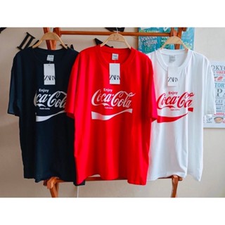 [COD]เสื้อยืด เสื้อพิมพ์ลาย coca cola เสื้อ oversize แฟชั่นS-5XL