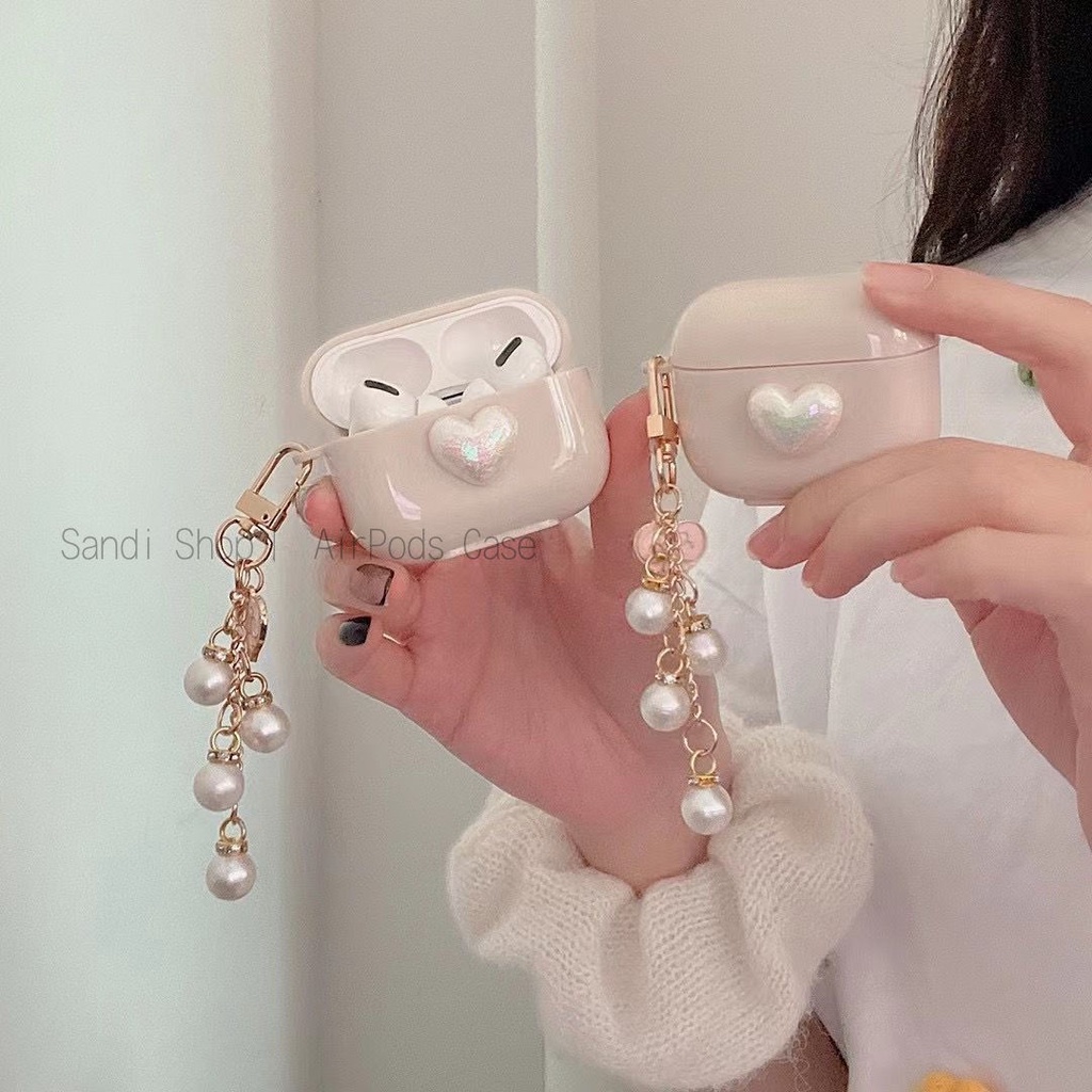 Simple สีสัน Love Candy Airpods 4 กรณี TPU Soft Airpods สําหรับ Airpods Pro กรณีป้องกัน Airpods 4 1 2 3 Pro2 กรณี Apple บลูทูธชุดหูฟังไร้สาย Anti-fall กับ Pearl