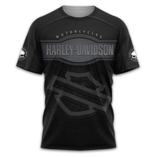 เสื้อยืด ลาย Harley Davidson Baju ไมโครไฟเบอร์ สําหรับผู้ชาย