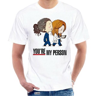 ขายดี เสื้อยืดผ้าฝ้าย พิมพ์ลายกราฟฟิค GreyS Anatomy YouRe My Person 4791B สไตล์วินเทจ สําหรับผู้ชาย HMemao57ECfmli55