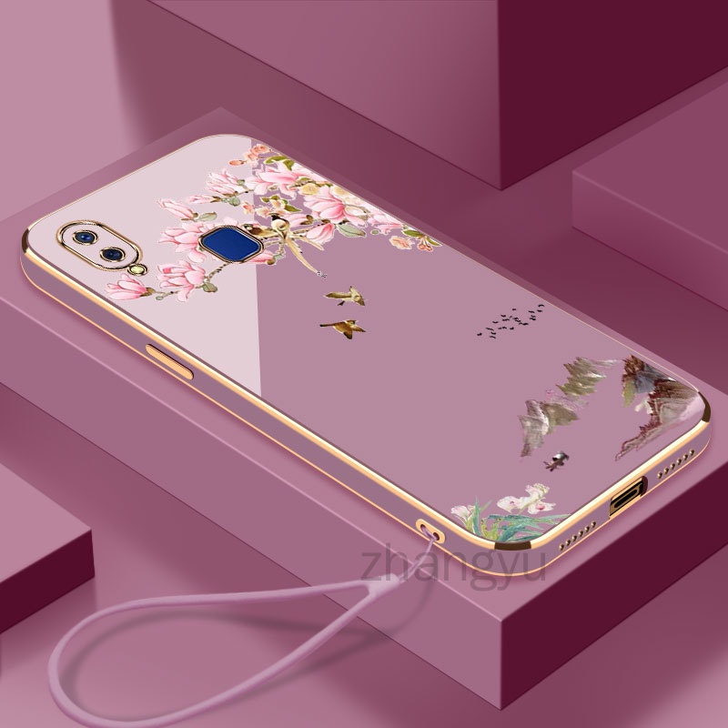 เคสโทรศัพท์มือถือแบบนิ่ม TPU บางมาก กันกระแทก ลายภูมิทัศน์นก สําหรับ Vivo Y95 y91 y91i y93 y91c y1s y70 y90 y85 v9