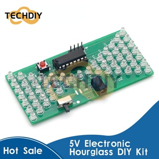 ชุดนาฬิกาทรายอิเล็กทรอนิกส์ 5V DIY พร้อมบอร์ด PCB สองชั้น 84*40 มม.