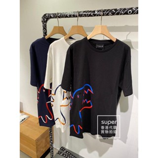 Agnes B.Sport เสื้อยืดลําลอง ผ้าฝ้าย แขนสั้น พิมพ์ลายไดโนเสาร์ ทรงหลวม ใส่สบาย
