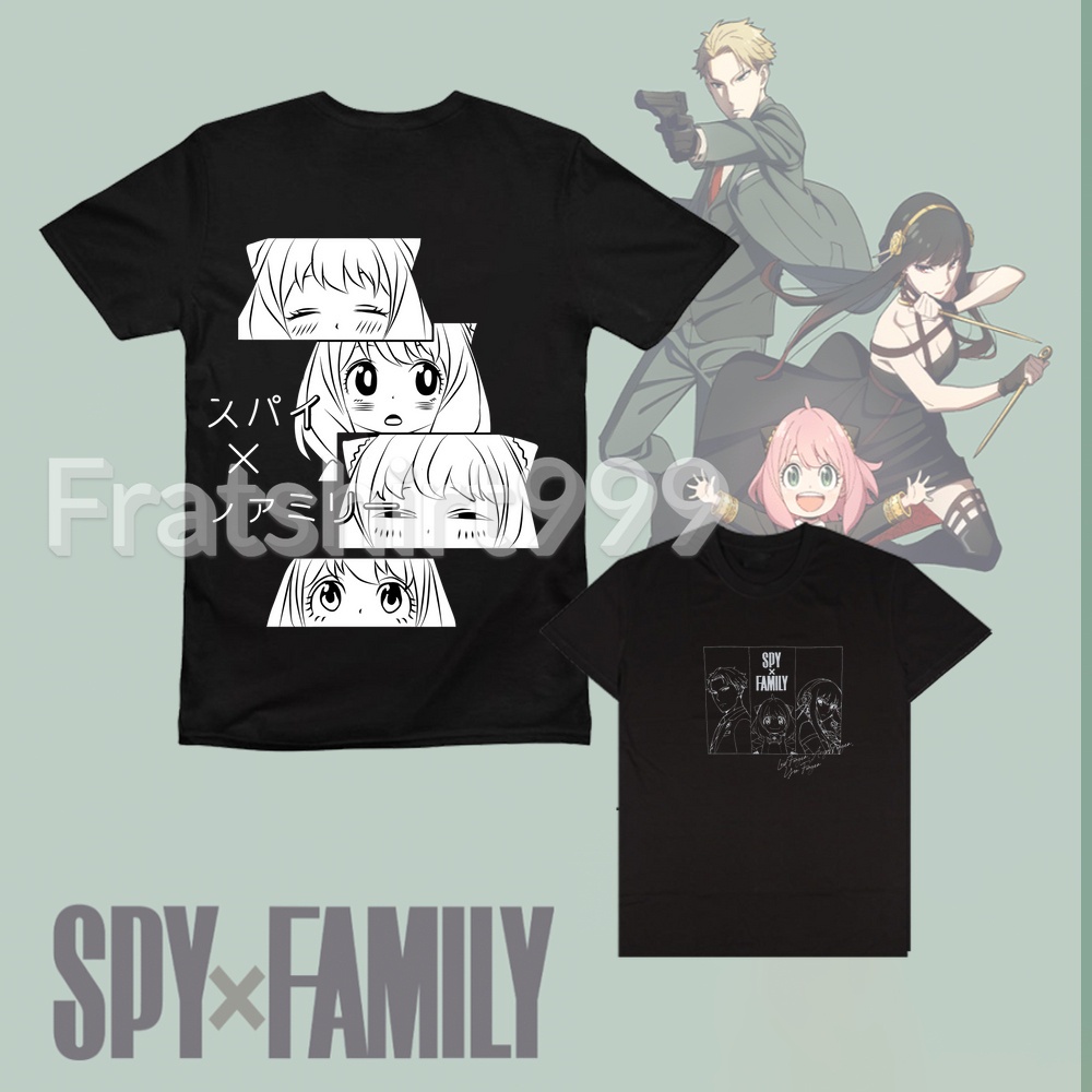 เสื้อยืดAnime top SPY x FAMILY T-Shirt Loid Forger Yor Briar Anya shirt Jason Cosplay Assorted Patte