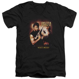 2023เสื้อยืดผ้าฝ้าย พร้อมส่ง เสื้อยืดลําลอง แขนสั้น คอวี พิมพ์ลายโปสเตอร์ Delta Force Delta Force 2 หลากสี สําหรับผู้ชาย