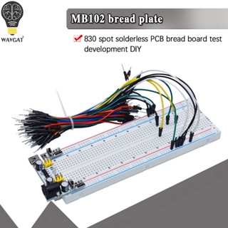 Mb-102 MB102 เบรดบอร์ด 400 830 จุด PCB บอร์ดทดสอบการบัดกรี DIY สําหรับห้องปฏิบัติการ arduino SYB-830