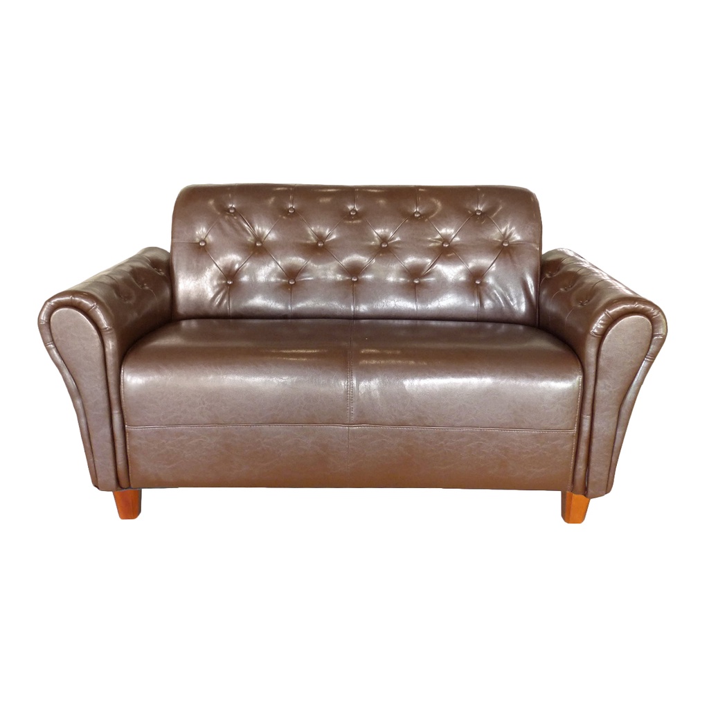 โซฟาหนัง 2 ที่นั่ง BOFA รุ่น BC 016/17 ขนาด 140 ซม. สีน้ำตาล