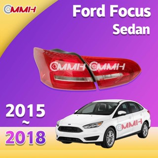 ไฟท้าย ไฟเบรก ไฟหยุด ไฟท้าย สําหรับ Ford Focus รถเก๋ง 2015-2017 เสื้อ​ไฟท้าย ไฟท้าย​แต่ง ไฟท้ายไฟเบรค​ ไฟเลี้ยว Taillamp Taillight ไฟท้าย​ พร้อมทับทิม ไฟท้ายกันชนหลังสําหรับ​ ทับทิมในฝาท้ายไฟท้าย ไฟเบรก ไฟสัญญาณเตือน