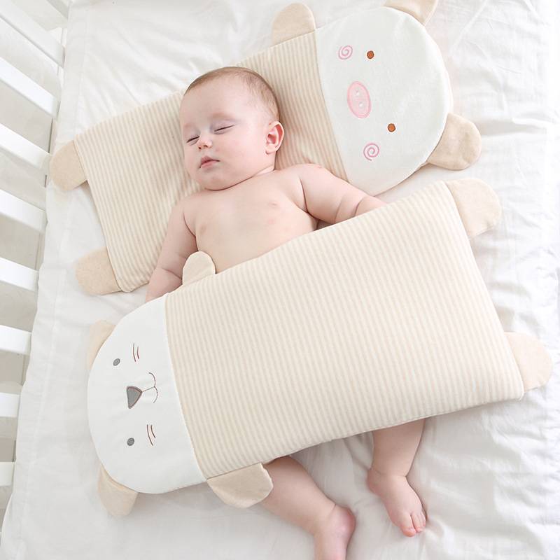 D002 หมอนหนุน หมอนกอด หมอนกันสะดุ้ง ผ้าฝ้ายออร์แกนิค นุ่มหลับสบาย organic cotton 100% หมอนเด็ก