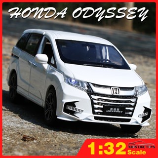 Klt โมเดลรถบรรทุก สเกล 1/32 Honda Odyssey MPV โลหะอัลลอย ของเล่นสําหรับเด็กผู้ชาย ของขวัญ ของสะสม