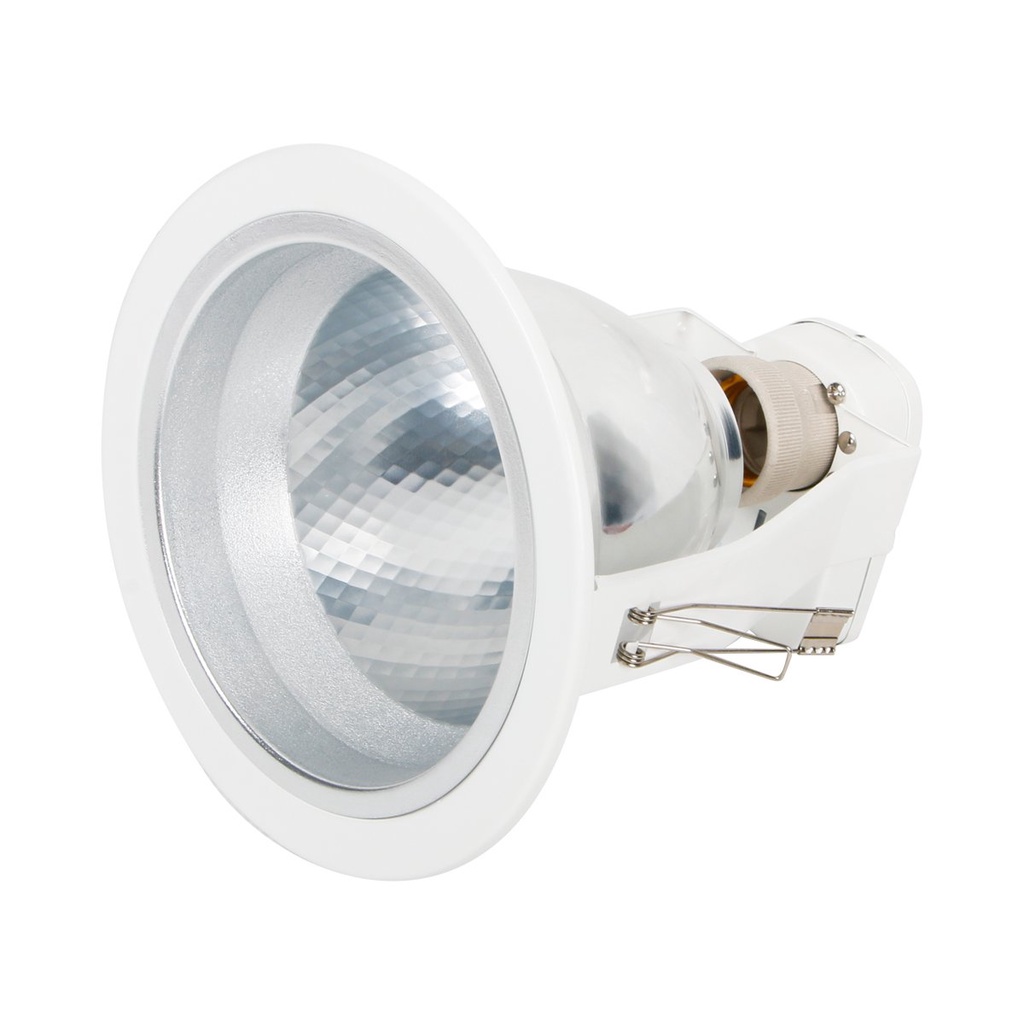 โคมดาวน์ไลท์หน้ากลม 5 นิ้ว E27 PHILIPS รุ่น FBS115C Max18W ขนาด 18.5 x 18.5 x 20.2 ซม. สีขาว