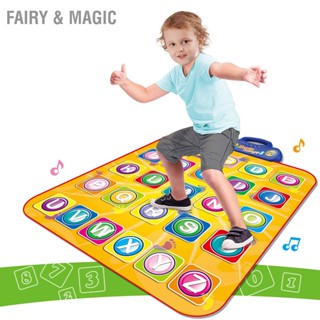  Fairy &amp; Magic Kid Dance Mat ชายหญิงบ้านตลกปรับระดับเสียงดนตรีอิเล็กทรอนิกส์แผ่นเต้นรำสำหรับปาร์ตี้วันหยุด