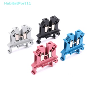 Habitatport บล็อกขั้วต่อเทอร์มินัล สกรู UK-2.5B 2.5 มม. 2 DIN 10 ชิ้น