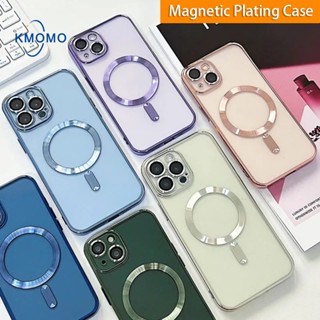 สีใส 6D TPU โทรศัพท์ซิลิโคน เคส For iPhone 11 Pro Max เคสแม่เหล็กชาจน์ไร้สายกันกระแทก