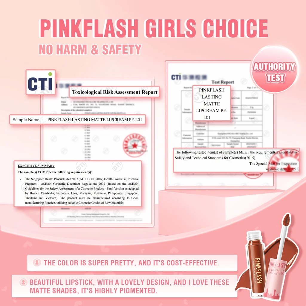 Pinkflash OhMyKiss ลิควิดลิปสติก เนื้อแมตต์ กันน้ำ ติดทนนาน thumbnail 8