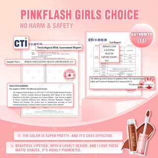 Pinkflash OhMyKiss ลิควิดลิปสติก เนื้อแมตต์ กันน้ำ ติดทนนาน
