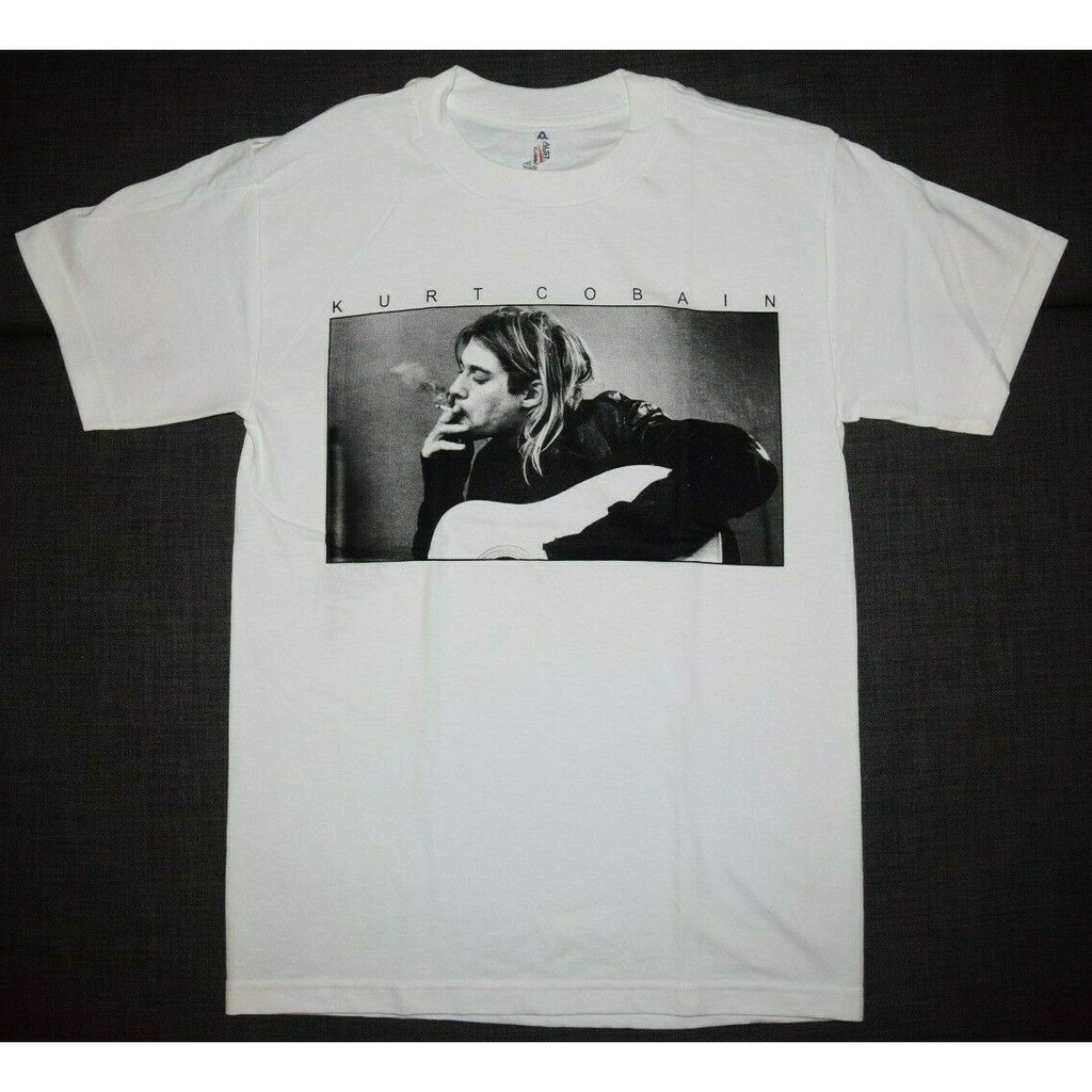 Men T Shirt Kurt Cobain Nirvana New Men Grudge Rock 90'S Rock 100% cotton_03