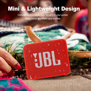 Jbl-go 2 ลําโพงบลูทูธไร้สาย แบบพกพา กลางแจ้ง ลําโพงขนาดเล็ก ใช้งานนานมาก หลายโหมด