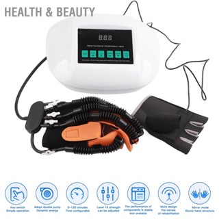 Health &amp; beauty ถุงมือ Rehabilitation Air Valve มือซ้าย ถุงมือกระจกขวา Finger Equipment US Plug 110‑240V