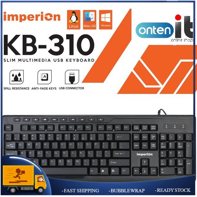 คีย์บอร์ดมัลติมีเดีย USB Imperion KB-310