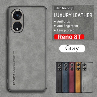 เคสโทรศัพท์หนังแกะ TPU แบบนิ่ม กันกระแทก สําหรับ OPPO Reno 8T 5G 4G Reno8T