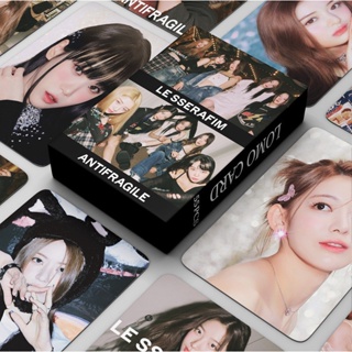 55pcs/box LE SSERAFIM Photocards FEARLESS Album LOMO Card Postcard Yunjin Kazuha READY STOCK Fast shipping YM