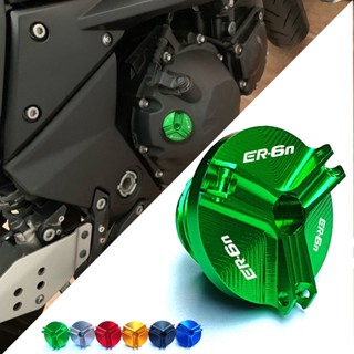 ใหม่ ฝาครอบน้ํามัน แบบสกรูโลหะ CNC สําหรับ Kawasaki ER6N ER6F Z900RS Z1000SX