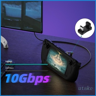 Utakee 2-in-1 อะแดปเตอร์ชาร์จ USB C Type C 100W สําหรับเกมคอนโซล Steam Deck