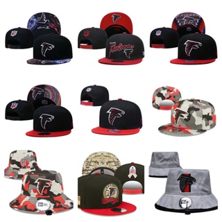 NFL Atlanta Falcons หมวกปีกปีกแบนแบบปรับได้หมวกกีฬากลางแจ้ง