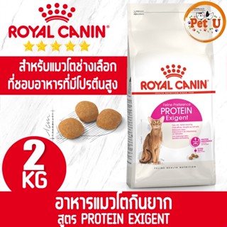 Royal Canin สูตร PROTEIN EXIGENT 2kg อาหารแมวโตกินยาก สำหรับแมวโตเลือกกิน ที่ชอบอาหารที่มีโปรตีนสูง