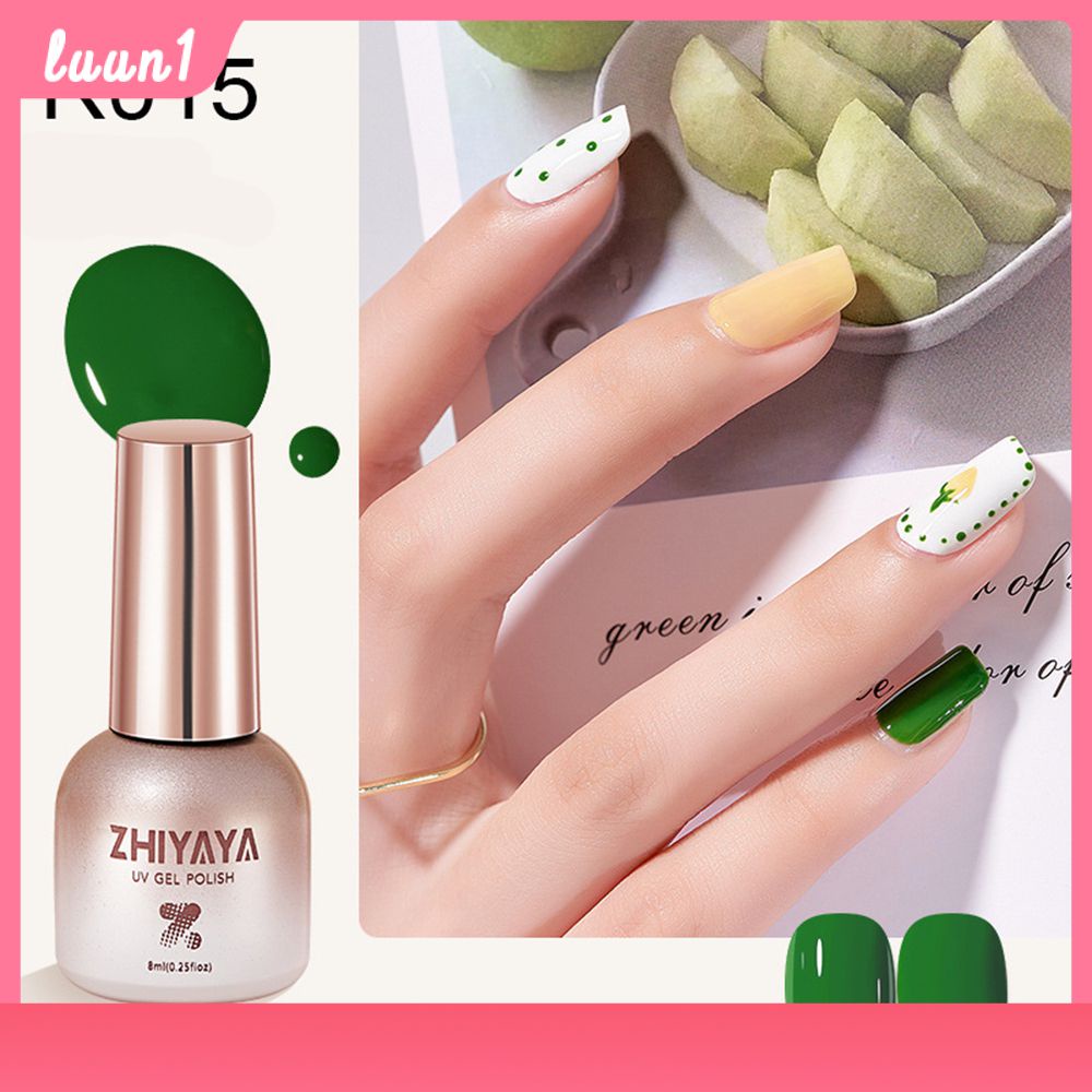 สีใส Zhiyaya ยาทาเล็บ 48สี ยาทาเล็บ เจลลี่ ยาทาเล็บสีนู้ดโปร่งแสง ยาทาเล็บสีนู้ดใส ใหม่ เจลทาเล็บสีช