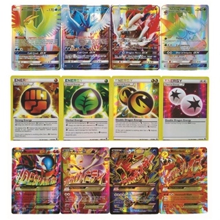 การ์ดโปเกม่อน (8 1 ใบ) (เวอร์ชั่นภาษาอังกฤษ) Sun &amp; Moon lost Thunder Dragon Majesty Trading Cards สําหรับ TCG Pokemon Cards Battle and Collection and Collection 1 แพ็ค