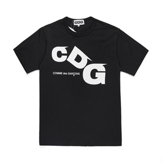 เสื้อยืดแขนสั้น ผ้าฝ้าย พิมพ์ลาย Rei Kawakubo CDG สําหรับผู้ชาย และผู้หญิง