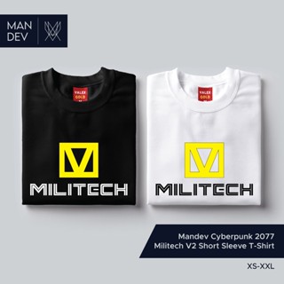 Mandev Cyberpunk 2077 Militech V2 Short Sleeve T-Shirt_12