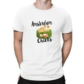 men tshirt Amsterdam three chicks T-shirt_02