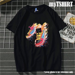 เสื้อทหาร - NIKE NBA เสื้อยืดจอร์แดน ฮิปฮอป แร็พ แขนสั้น ไฮสตรีท เรโทร คอกลม สั้น NIKE เสื้อยืดผู้ช