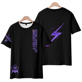 ✼✌2022 New Anime Honkai Impact 3 Raiden Mei T Shirt Japanese Mens Fashion Women Loose 3D Printing S_01