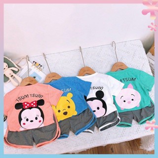 Girls Short-Sleeved Suit Childrens T-shirt Baby Boy Childrens Summer Clothing Boy Quick Drying Clothes Little Girl Shorts Two-Piece Set