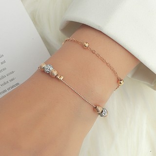 สร้อยข้อมือ ประดับลูกปัด Shambhala แบบคู่