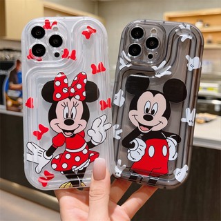 เคสซิลิโคน เคสไอโฟน Clear Case iPhone 14 Pro Max iPhone 13 Pro Max iPhone 12 Pro Max iPhone 11 Pro Max Cute Cartoon มิกกี้เมาส์ Mickey Mouse &amp; มินนี่เมาส์ Minnie Mouse Silicone Case